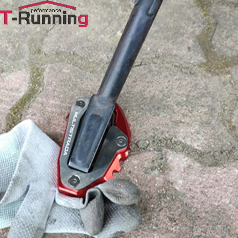 

Motorcycle CNC Accessories Foot Side Stand Enlarger pad support plate Kickstand Extension for Ducati Monster 696 821 796 1200