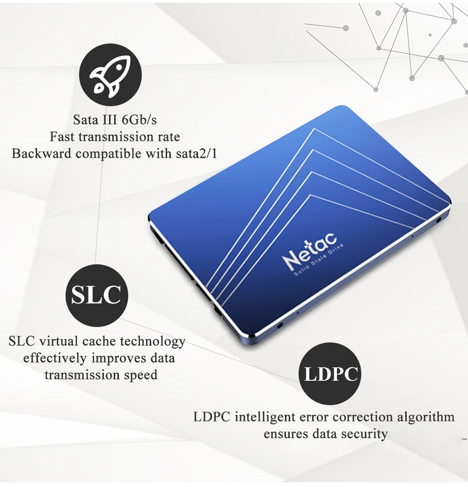 Netac N500S SSD 240 GB 2,5 ''480 GB SSD 120 ГБ 1 ТБ жесткого диска TLC 60 Гб Внутренний твердотельный накопитель 720GB ноутбук подарки