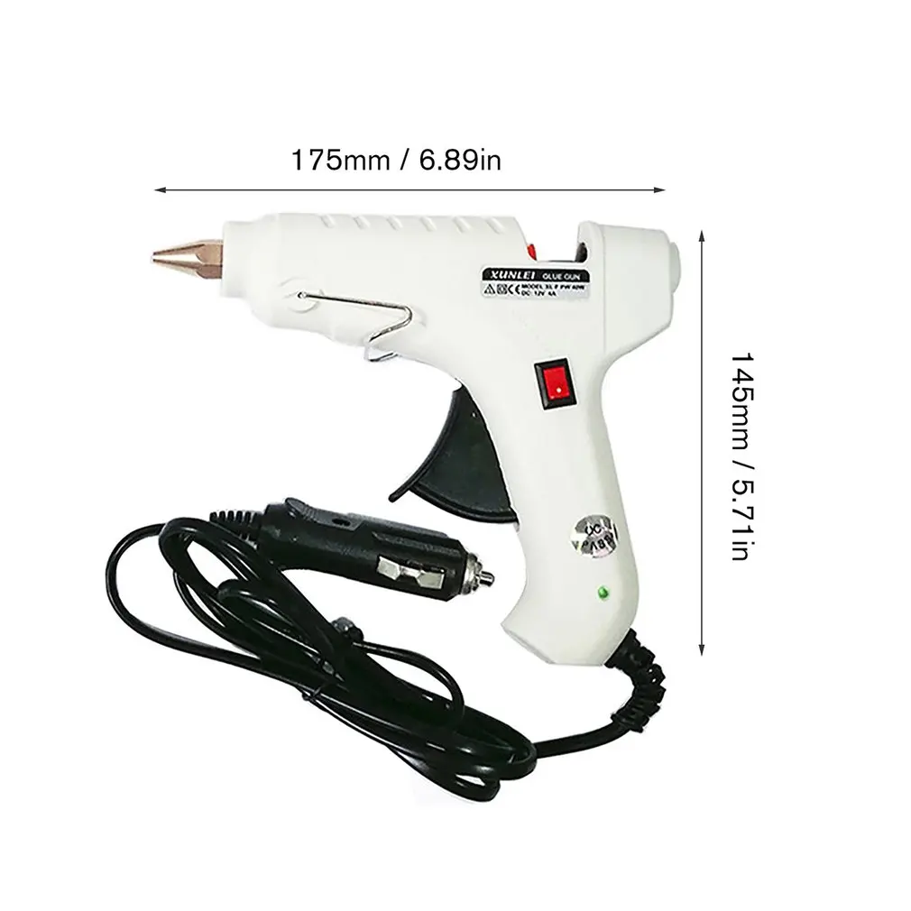 

12V/40W Heating Hot Melt Glue Gun Sticks Trigger Mini Guns Thermo Electric Heat Temperature Tool Repair Heat Gun