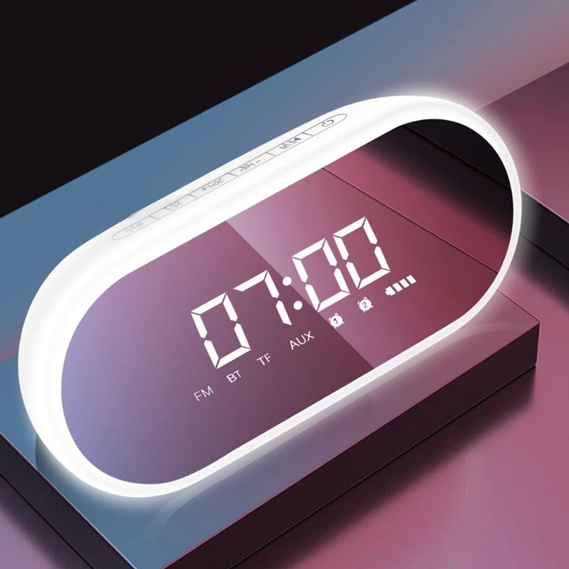IG-портативный Bluetooth динамик с будильником беспроводной громкий музыка объемный
