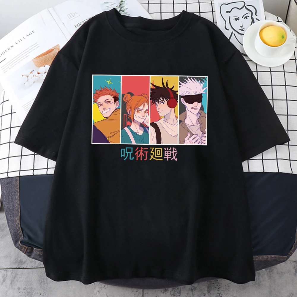 

Jujutsu Kaisen графическая футболка для мужчин Harajuku футболка аниме Satoru Gojo футболки женские
