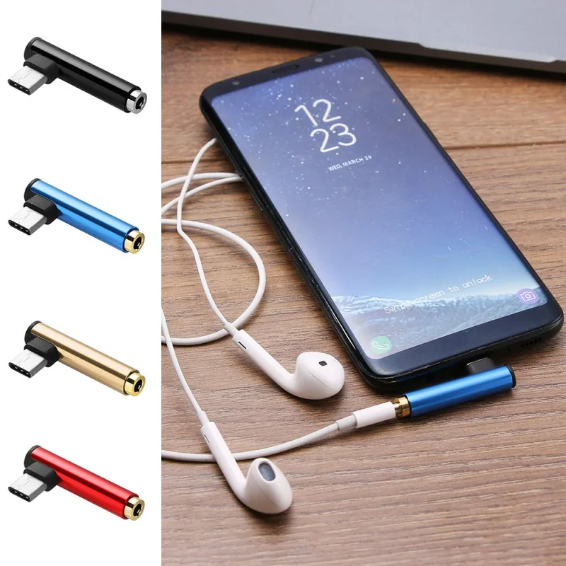 Адаптер для наушников с разъемом USB Type-C папа на гнездо 3 5 мм AUX преобразователь