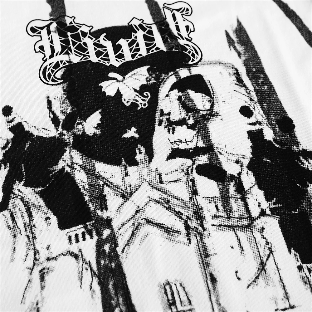 

tank tops Men Skeleton Demon Print Sleeveless Tee Summer Baggy Vest Punk Hip Hop High Street Hipster Streetwear sleeveless tees