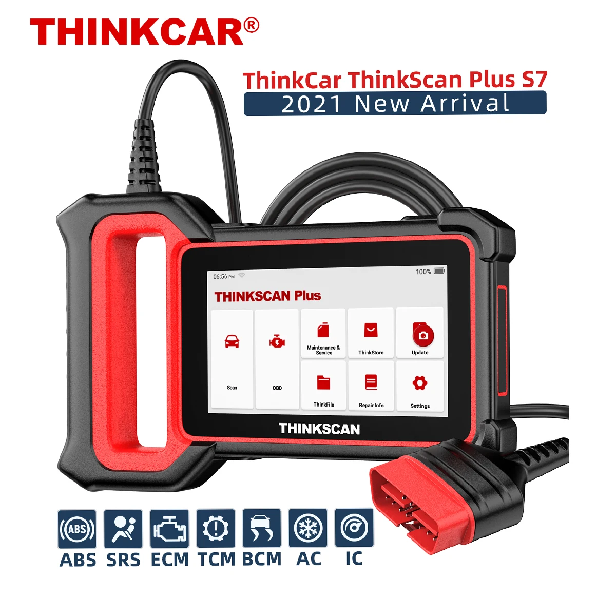 Сканер THINKCAR Thinkscan Plus S7 OBD2 мульти Система сканирования SAS SRS DPF Сброс считыватель