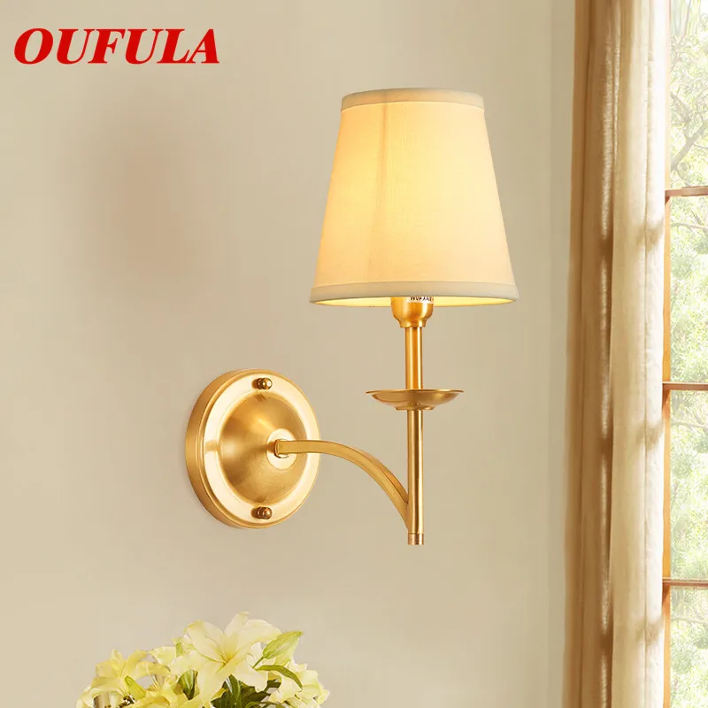 

BRIGHT Indoor Wall Lamps Fixture Brass Modern LED Sconce Contemporary Creative Decorative For Home Foyer Bedroom Corridor