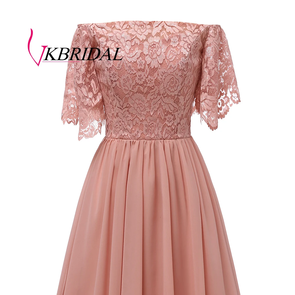 Vkbridal платье подружки невесты для свадебной вечеринки 2019 шифон Кружева vestidos de