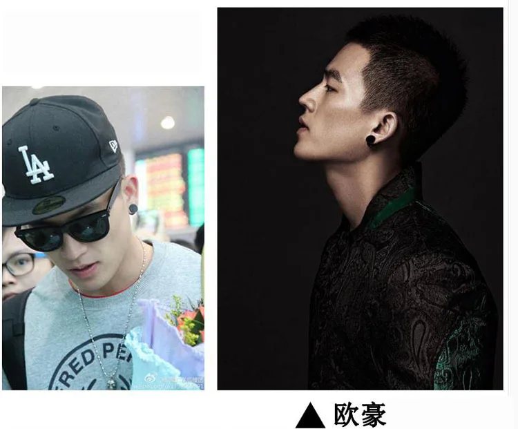 Мужские и женские серьги гвоздики из титановой стали в Корейском