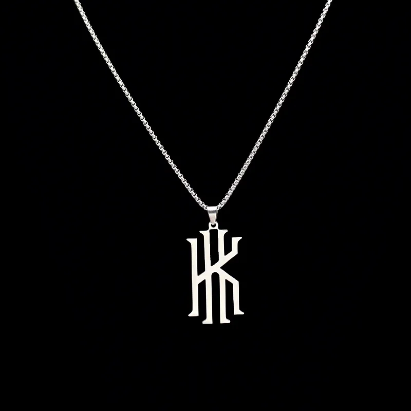 

Stainless Steel Trend Kyrie Irving logo Necklace Saturn Necklace for man Women Titanium Fashion Jewelry Popular Accessories