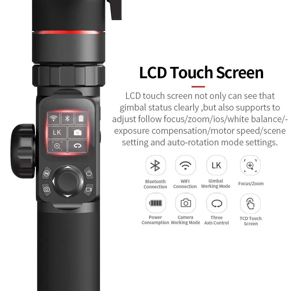 FeiyuTech AK2000 3-Axis DSLR камера стабилизатор штатив фоллоу фокус для sony Canon 5D Panasonic GH5/GH5S Nikon D850 2,8 кг Полезная нагрузка