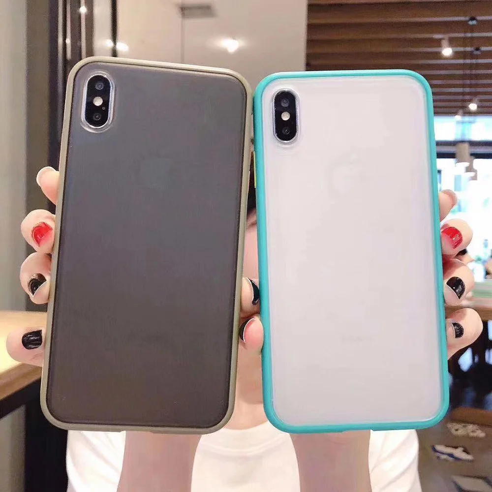 Frosted Phone Case For iPhone 11 Pro 6 6s 7 8 Plus X XS MAX XR Full Protection Matte Simple Antishock Back Cover Dustproof Plain | Мобильные