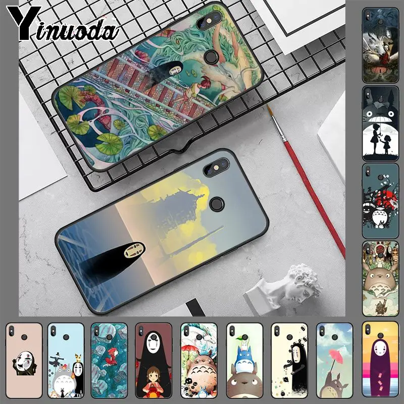 Yinuoda Тоторо Тихиро аниме Ghibli Миядзаки чехол для телефона для xiaomi redmi7 5plus 6a 4x go note5 note7 note6pro mi8se 9se крышка