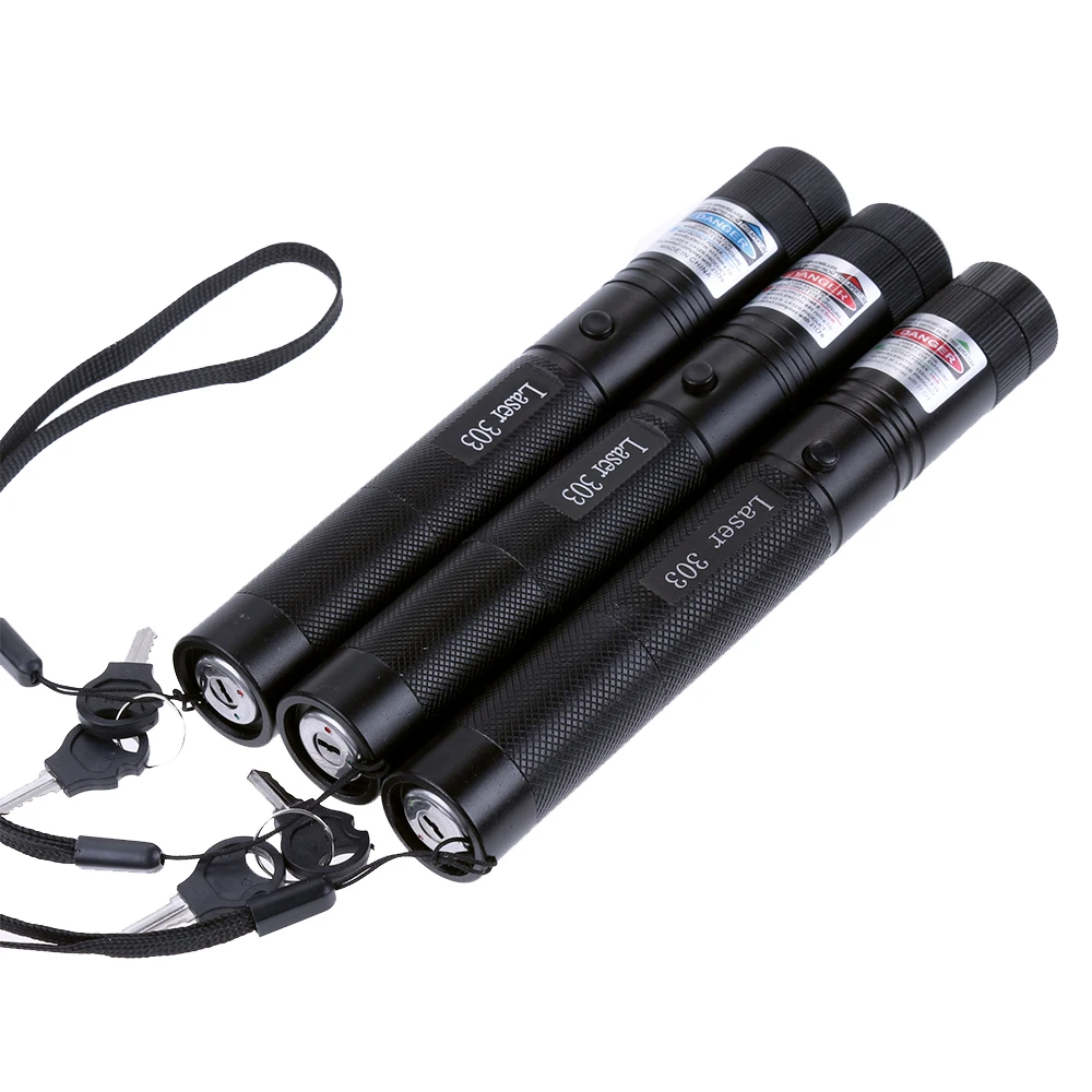 Powerful green laser equipment red purple 303 sight adjustable focus starry sky cap 18650 battery USB charging |