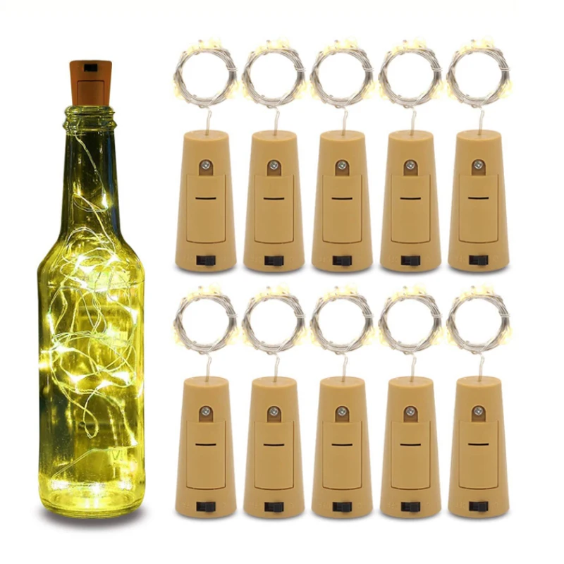 

10 LED Garlands Holiday String Lighting LR44/AG13 Button Battery Copper Wire Fairy Lights For Party Home Christmas Decoration