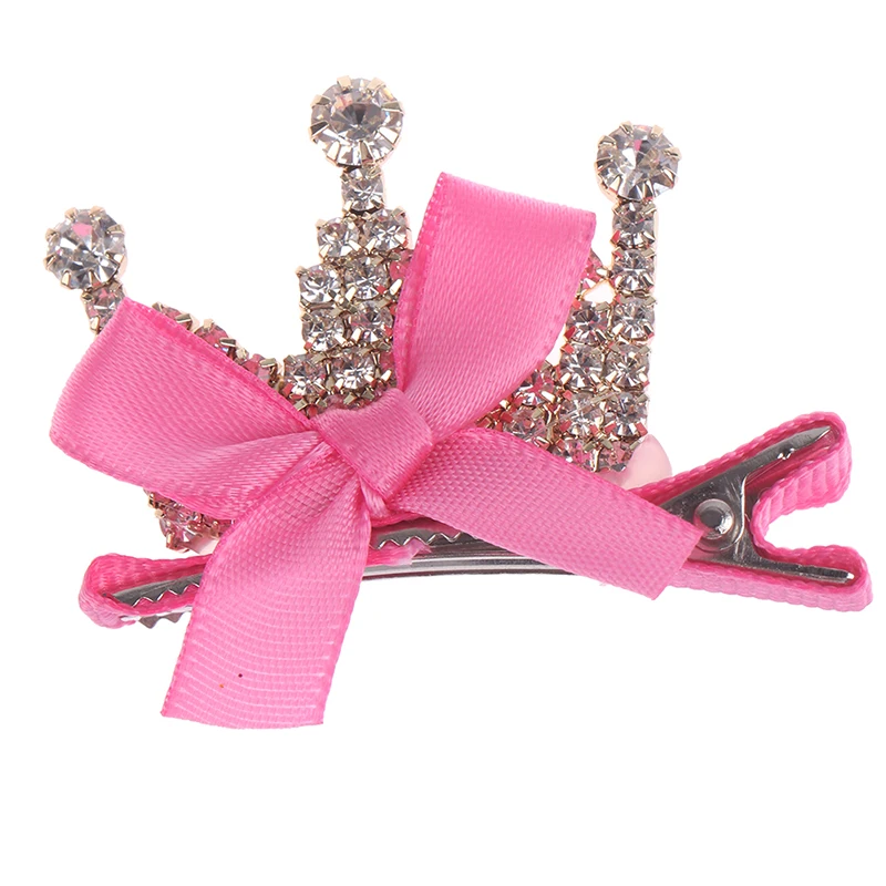 Милые блестящие заколки для волос с короной стразы хрустальные принцессы