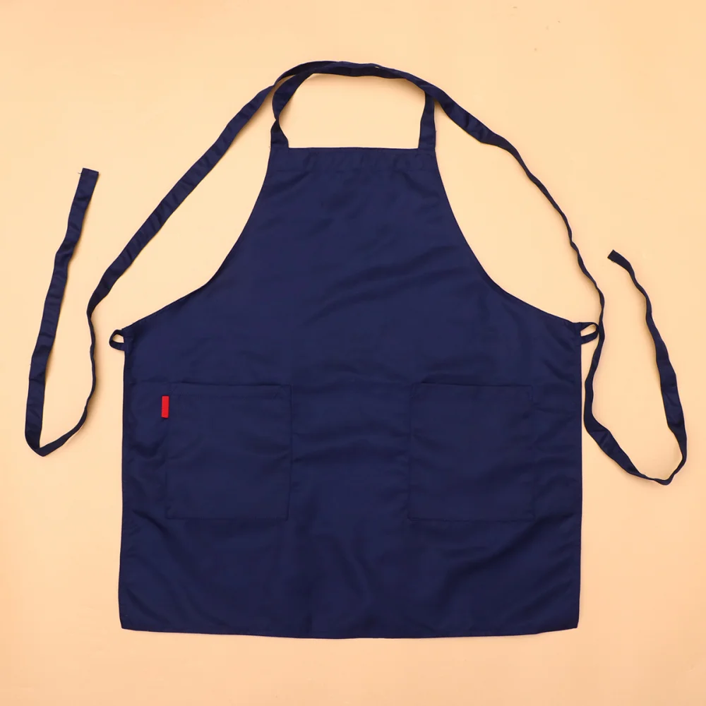 Плотный Кухонный Фартук маслостойкий фартук с двойным плечевым ремнем без