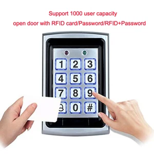 metal keyboard rfid access control system waterproof cover outdoor home lock system door opener free global shipping