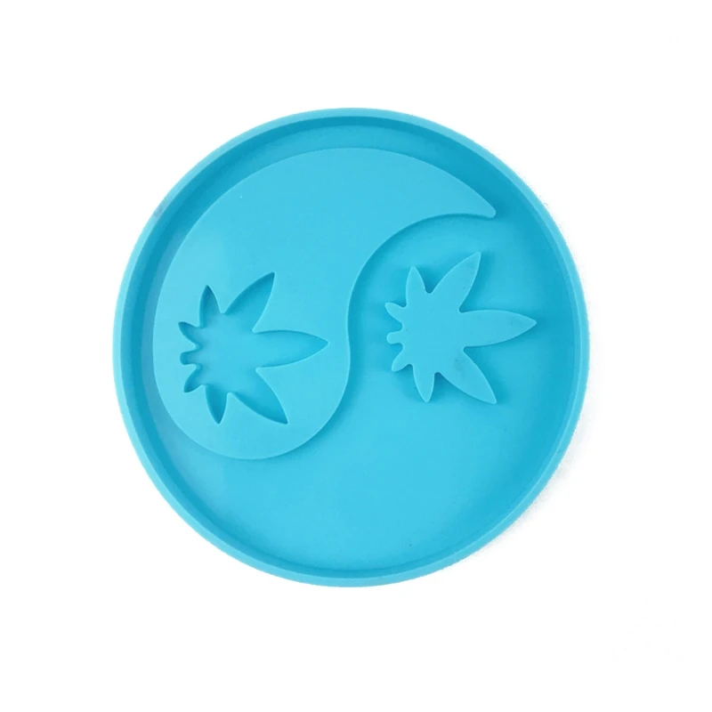 

4 Pcs Leaves/Dog Paw Coaster Epoxy Resin Mold Cup Mat Silicone Mould DIY Crafts Home Decorations Casting Tool