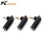 1 шт. Позолоченный разъем 2,53,5 jack под прямым углом 3,5 мм на 23 полюса штекер аудио стерео штекер L-образный разъем адаптер