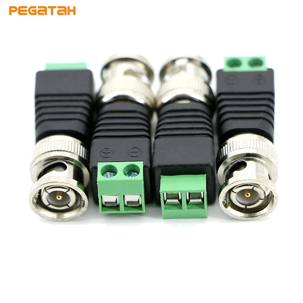 Разъемы BNC DIY для видеонаблюдения коаксиальные/Cat5/Cat6 кабели|bnc connector|bnc video connectorcctv