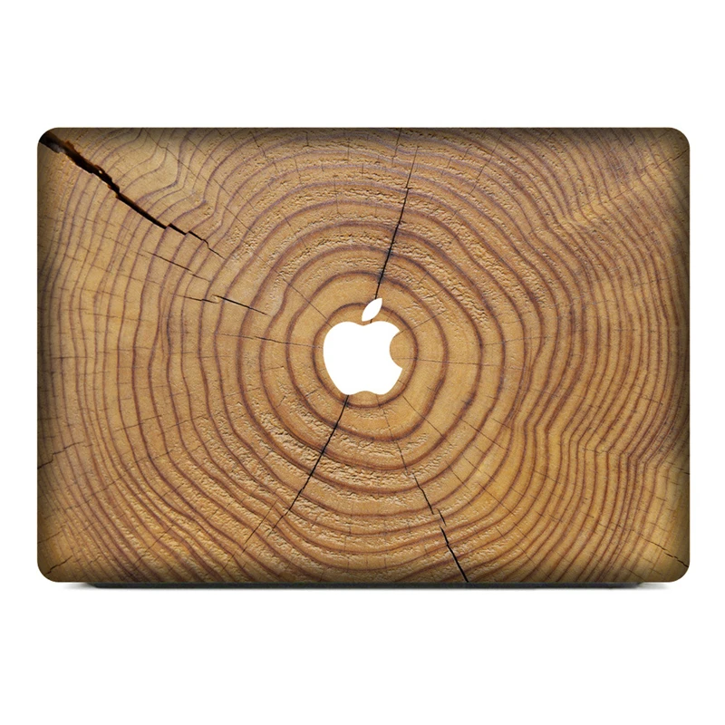 Деревянная наклейка для ноутбука виниловая пленка из ПВХ Macbook Air Pro 12 &quot13" 15 16