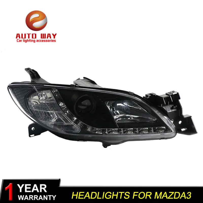 Высококачественный чехол для стайлинга автомобиля фары Mazda 3 2006 2012 светодиодный