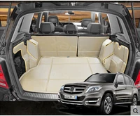 non slip easy clean wholy surrounded no ordor special car trunk mats for mercedes benz glk 350 waterproof leather mats