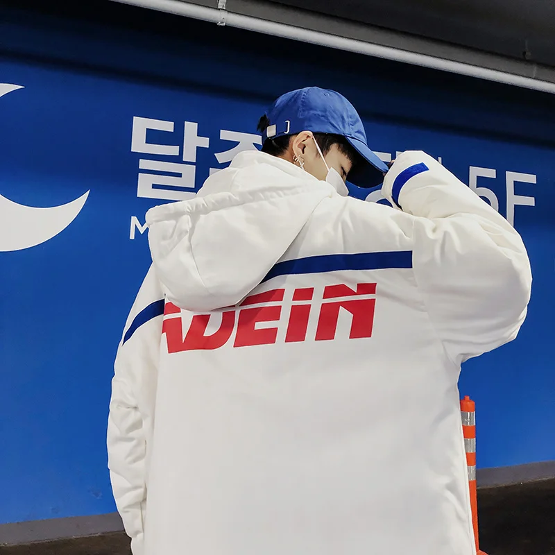 Liketkit мужские зимние хлопковые куртки 2019 Свободные Комбинезоны с несколькими