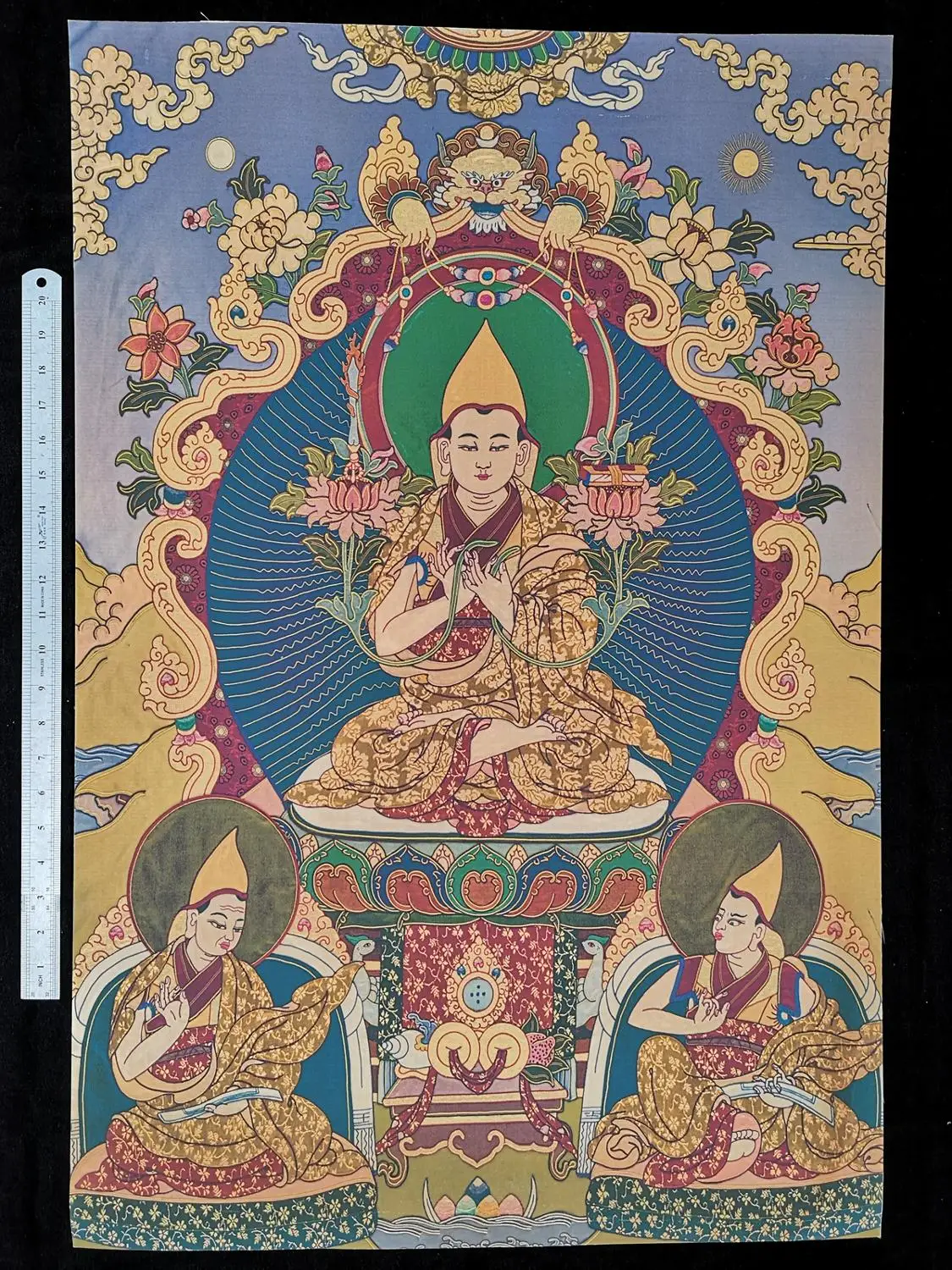 

YIZHU CULTUER ART COLLECTION VINTAGE DECORATION SACRED BUDDHIST BUDDHAS THANGKA PAINTINGS