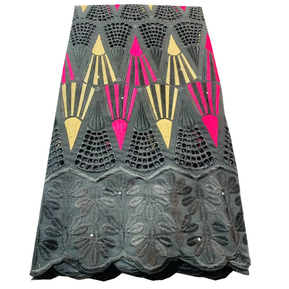 

Tissu African Lace Fabric 2021 100% Cotton Swiss Voile Lace In Switzerland Nigorian Fabric Women Wedding Dress Sewing xs19-47