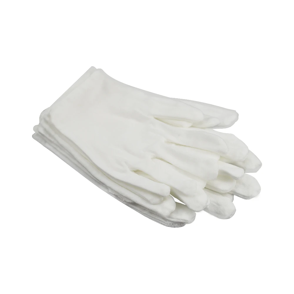 

1 Pairs White Gloves Cotton Work Gloves For Dry Hands Handling Film SPA Gloves Ceremonial Inspection Gloves Ceremonial Gloves