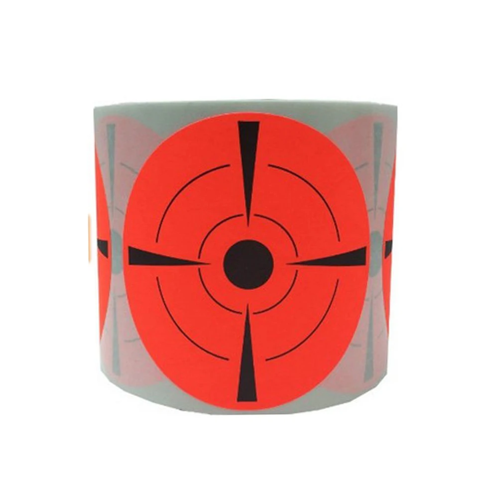 

Target Stickers Reactive Glow Fluorescent Red Target For Hunting Archery Bullseye Target For Practice Shooting Skills