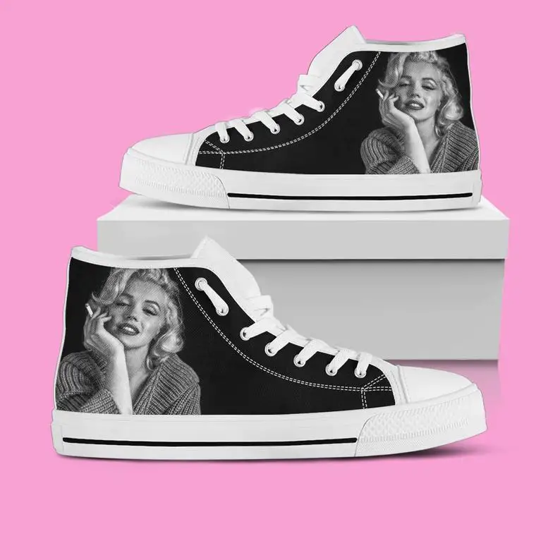 

Movie Star - Mens Womens Designer Leisure Sneakers Men Casual Canvas Shoes