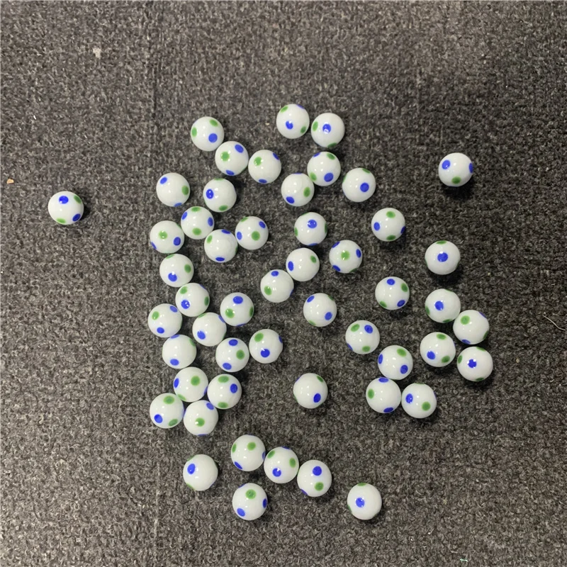 

1/5/10pcs 20Mm Glass Ball Cream Cattle Small Marbles Pat Toys Parent- Child Beads Console Game Pinball Machine of Bouncing Ball