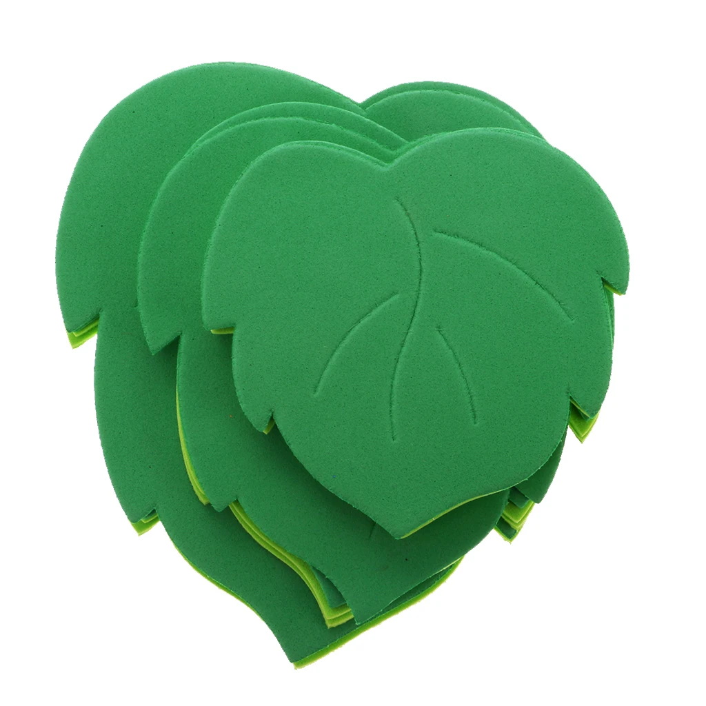 

12pcs Foam Shapes Leaves Embellishments for Kids Scrapbooking DIY Educational Decor Craft