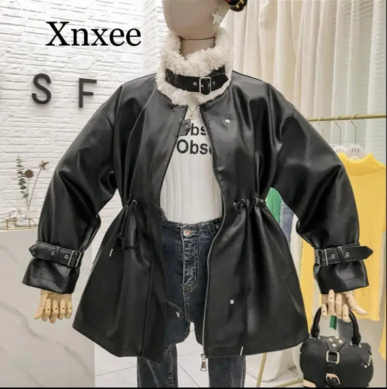 Зимнее меховое пальто Тедди с гипотермической лисой облегающее на талии куртка