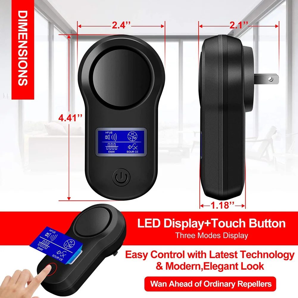 

Mouse Bug Electronic Drive Controller Mosquito Repellent Mouse Rejection Insect US Plug Ultrasonic Mosquito Repellent Pest