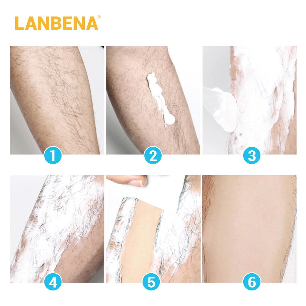 

LANBENA Hair Removal Cream Painless Removal Depilation Repairing Balm Gentle Effective Epilator Calming NourishingBody Care new