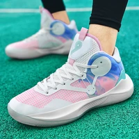 high quality fashion retro basketball shoes men basket boots high top sneakers air mesh sport footwear boys 1 4 6 8 9 13 rubber