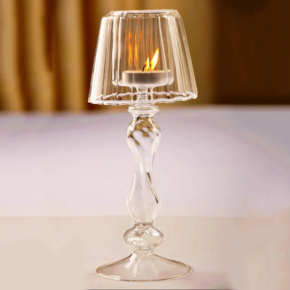 

Crystal Glass Light Candle Holder Candle Decoration