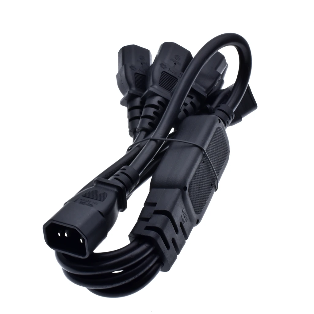 Разъем IEC 60320 C14 для 6 выходов C13 сплиттер типа Y длина 60 см|splitter power cord|power cordsplitter |