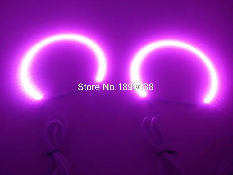 Для ford mustang 2010 2011 2012 светодиодный периметр кольца Фар halo многоцветный RGB ангел демон глаза