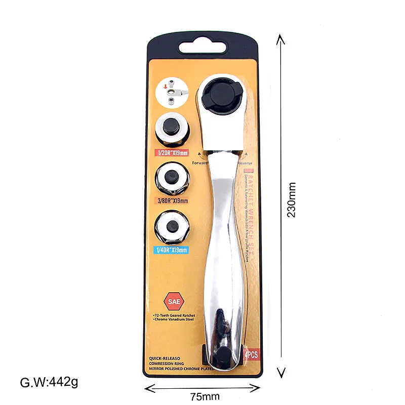 Ключ с храповым механизмом из нержавеющей стали 3 в 1 180 °C|Гаечный ключ| |