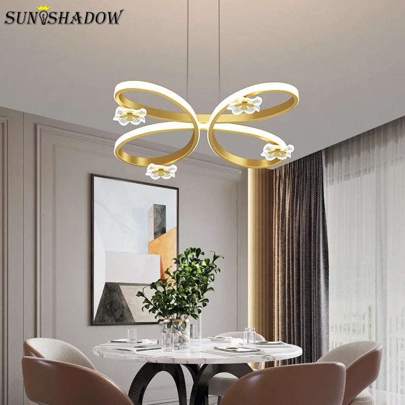 

Современная светодиодная подвесная акриловая лампа для столовой, кухни, Потолочная люстра для гостиной, спальни, Подвесная лампа