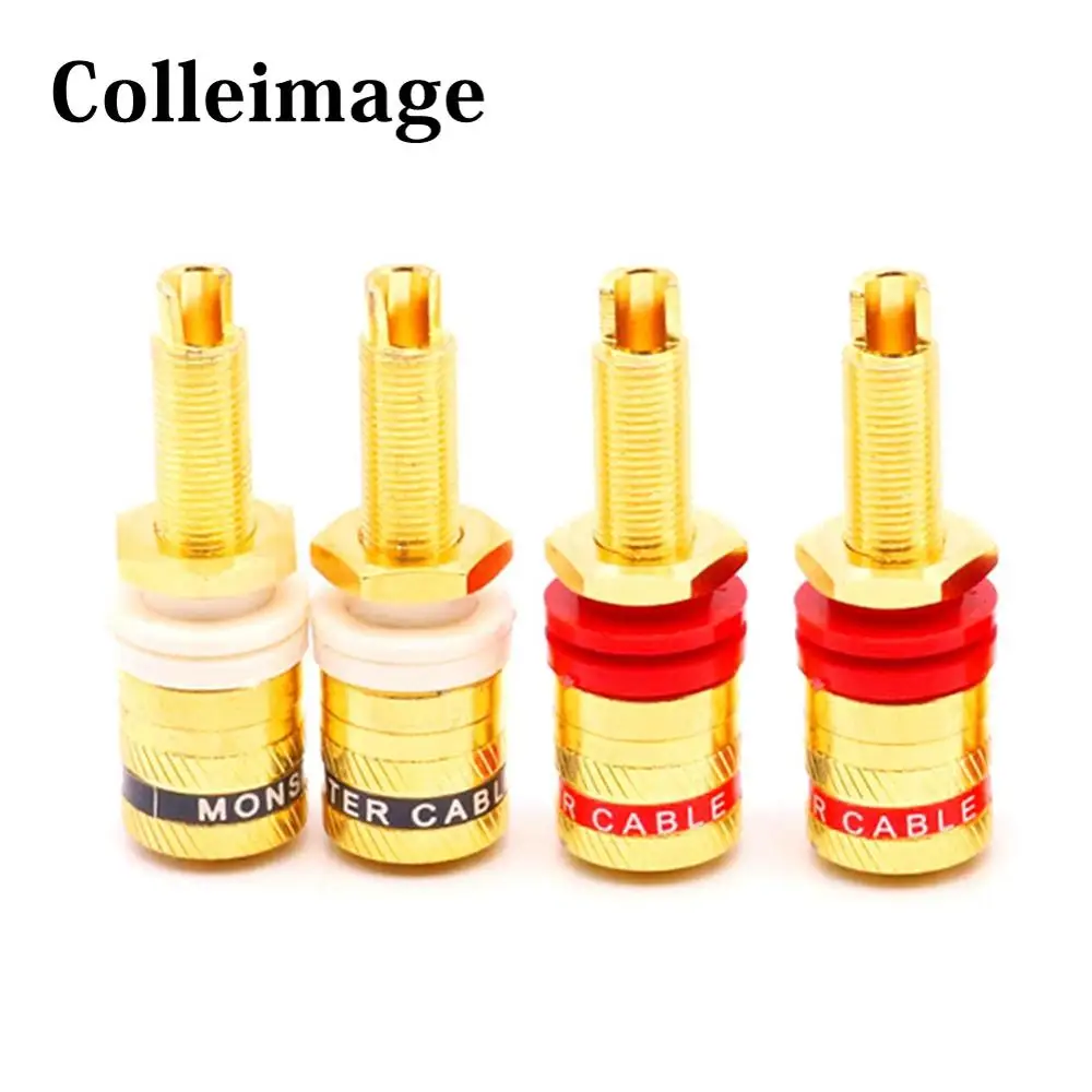 Высококачественная латунная позолоченная переплетная клемма 4 мм с банановым