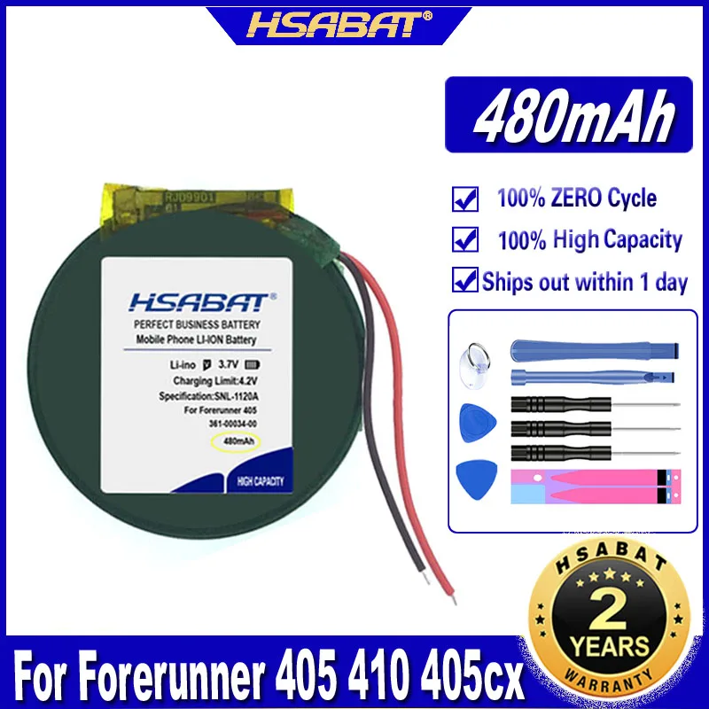 Батарейка для спортивных часов HSABAT 361 00034 00 480 мАч ROUTE JD PD3048 PD 3048 батарейка garmin Forerunner