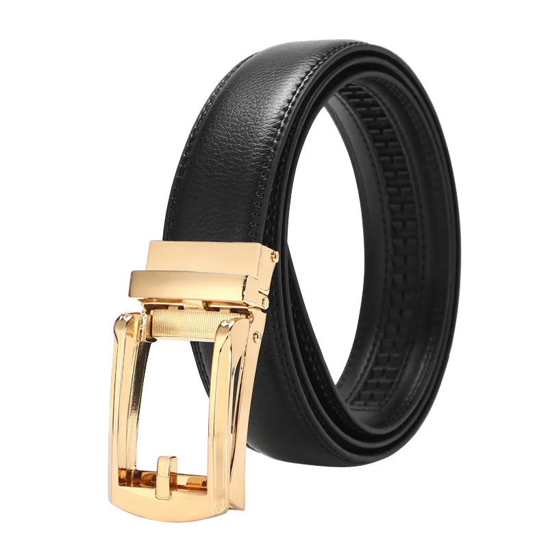 

New Men's Business Alloy Automatic Buckle Unique Men Plaque Belt Buckles 3.1cm Ratchet Men Accessories Designer Belt