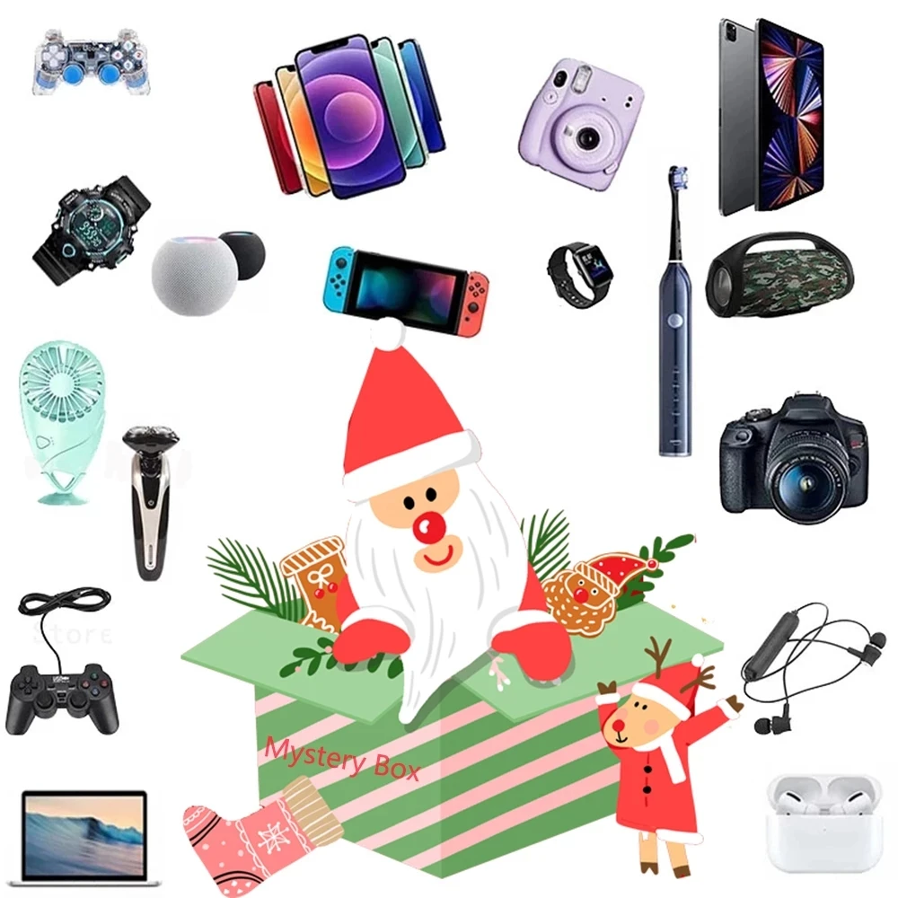 

Счастливый Рождество, Новый Год, дневная загадка 100%, электронные геймпады-сюрприз, цифровые камеры, новинка, Рождественский подарок