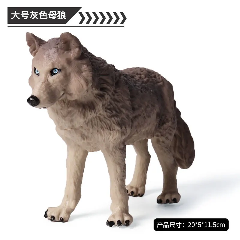 Реалистичные дикие животные женщина волк фигурки героев игрушки имитация волков