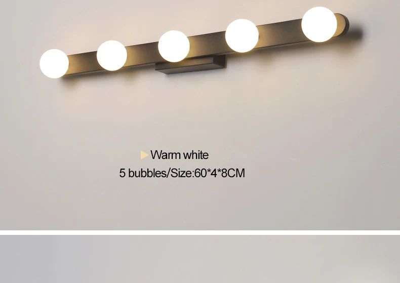 NEO GLeam 380/480/600 мм длина современный светодиодный свет зеркала AC90-260V современная косметическая акриловая зеркальная лампа для ванны светодиодный светильник 90-260 в