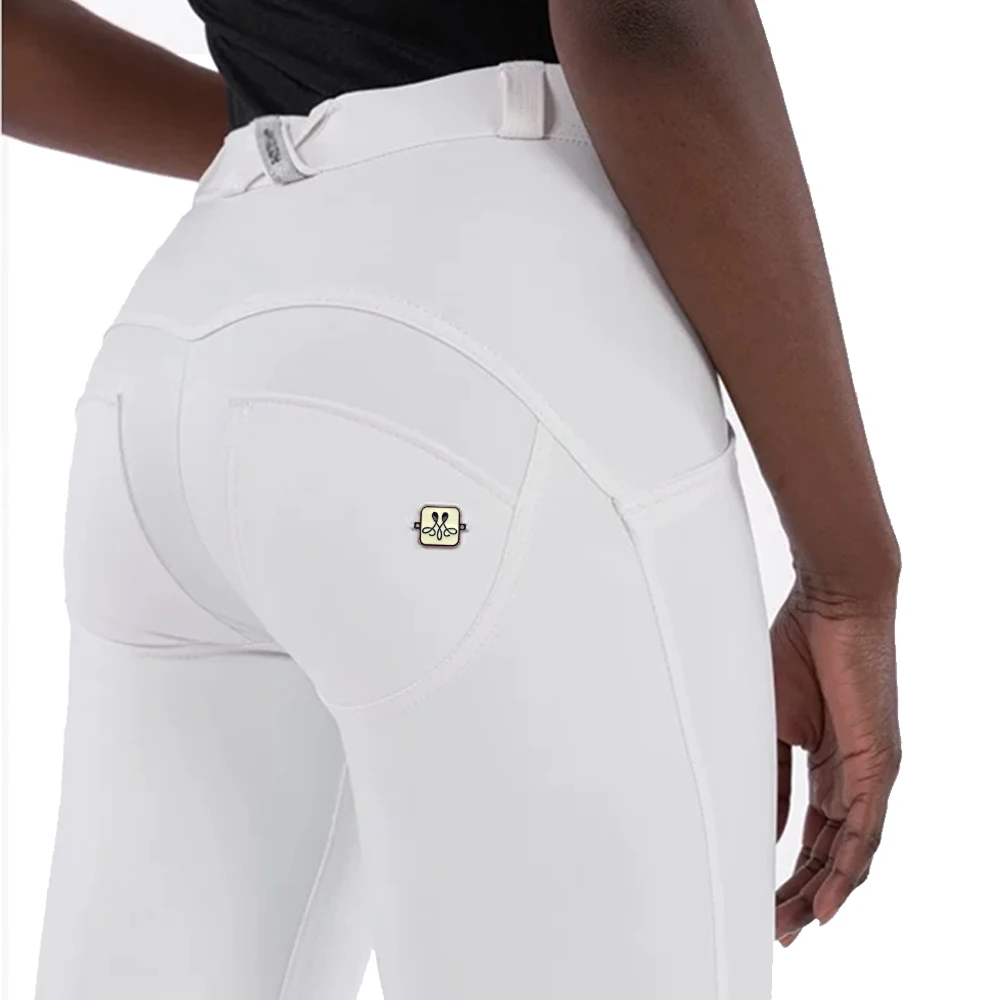 

Melody Leather Pants Stretch White Shapewear Girls Leggings Warm Women's Seamless Firm Control Mid Rise Push Up Casual Trousers
